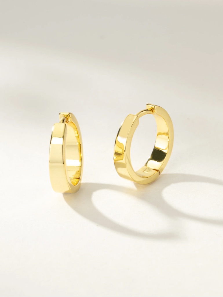 Uncommon James Shiny Gold Small Hoop Earrings 20$